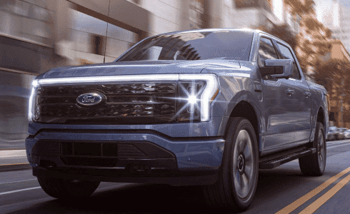 2022 ford f 150 lightning front view 0